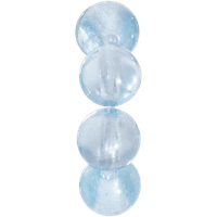 Aquamarine Mini Round crystal bead