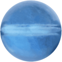 Aquamarine Round crystal bead