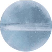 Aquamarine Round crystal bead