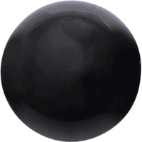 Black Obsidian Round crystal bead