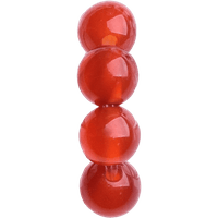 Cinnabar Mini Round crystal bead