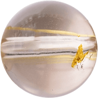 Phantom Quartz Round crystal bead
