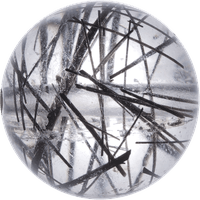 Rutilated Quartz Round crystal bead