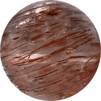 Rutilated Quartz Round crystal bead