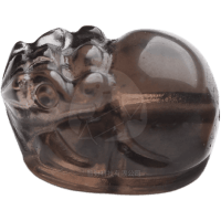 Smoky Quartz Carved crystal bead