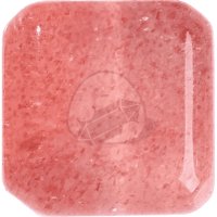 Strawberry Quartz Cube crystal bead