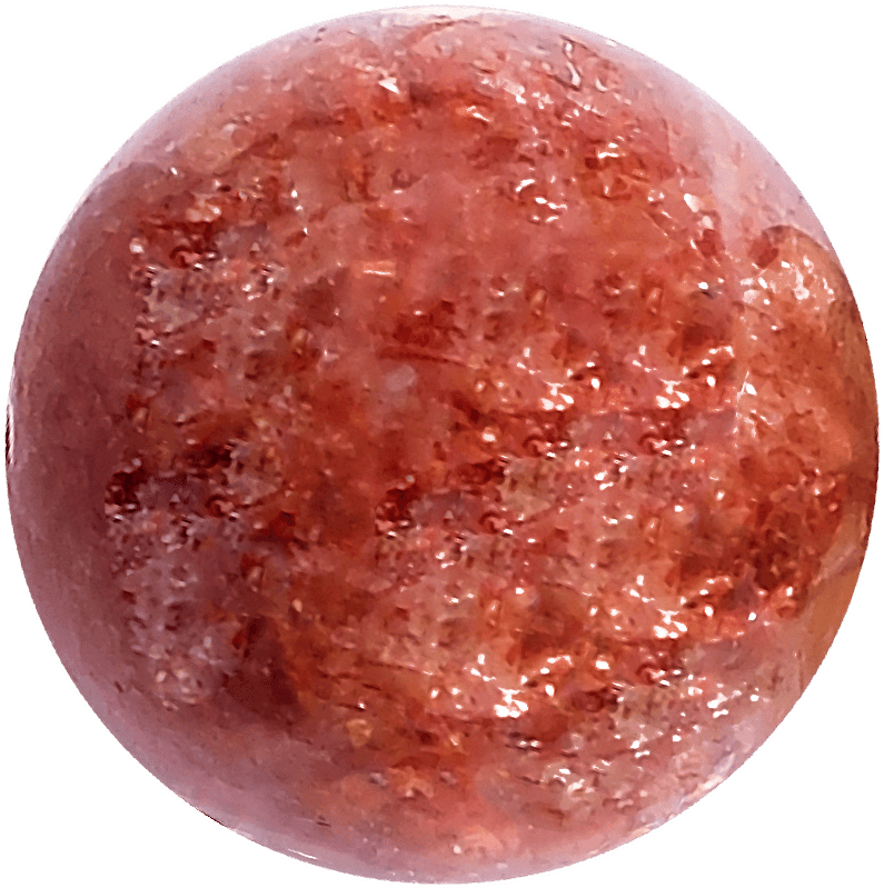 Strawberry Quartz Round crystal bead